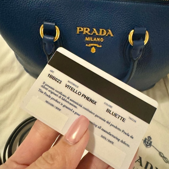 Authentic Prada Vitello Phinex Bauletto 1bb023 - Picture 8 of 8
